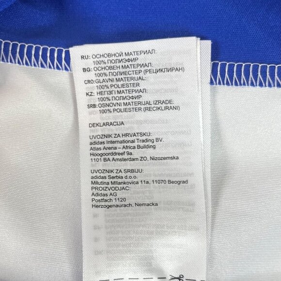 Adidas Shirt Mens Small Blue Soccer Short Sleeves Activewear - Picture 13 of 13